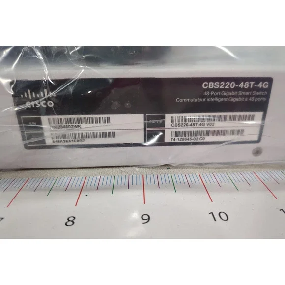 Cisco CBS220-48T-4G-NA 48 Port Rack Mountable Ethernet Switch Computer Use